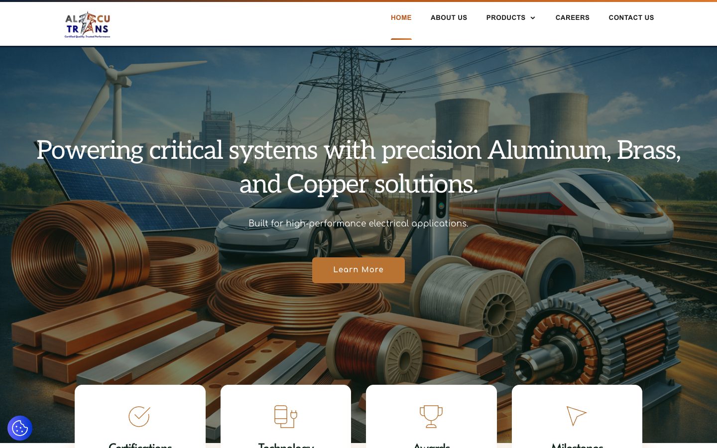 Alcu Trans website preview